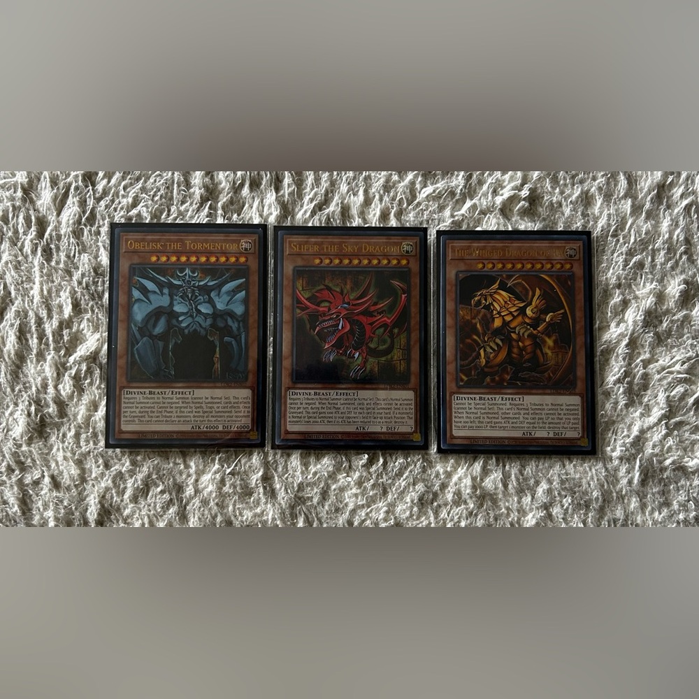 Yu-Gi-Oh Player built Egyptian God Deck